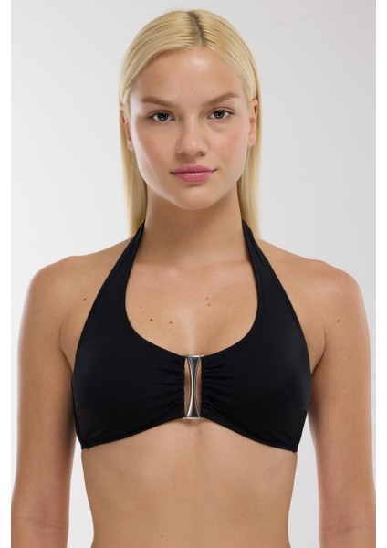 63580 Siyah Toparlayıcı Bikini Üstü