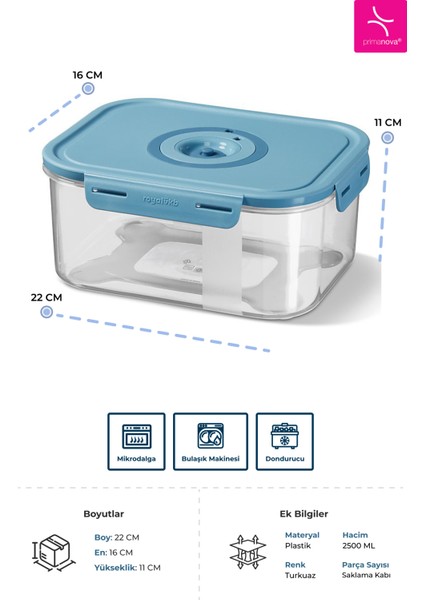 Royal Seoul Taze Ürün Saklama Kabı Pp Gıda ile Temasa Uygundur fiyatları
