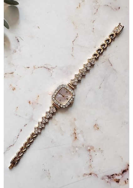 Oceanus Gold Taşlı Kadın Kol Saati fırsatları