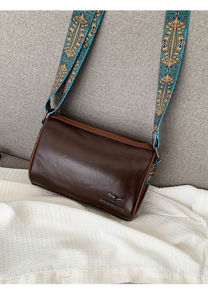 Kadın Vintage Çanta Büyük Kapasiteli Omuz Crossbody Çanta (Yurt Dışından) modelleri