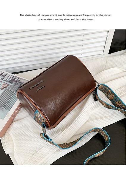 Kadın Vintage Çanta Büyük Kapasiteli Omuz Crossbody Çanta (Yurt Dışından) fırsatları