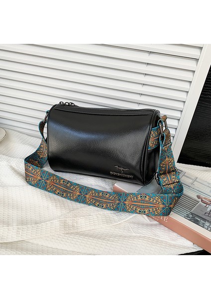 Kadın Vintage Çanta Büyük Kapasiteli Omuz Crossbody Çanta (Yurt Dışından)