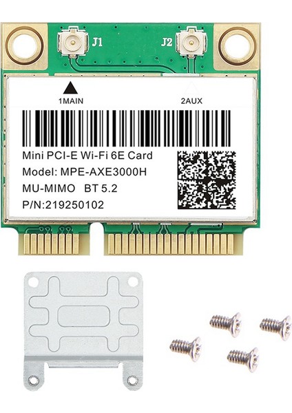 Wifi 6e MPE-AXE3000H Mini Pcı-E Wifi Kartı Bluetooth 5.2 AX210 Ağ Kartı 802.11AX/AC Kablosuz Adaptör (Yurt Dışından)