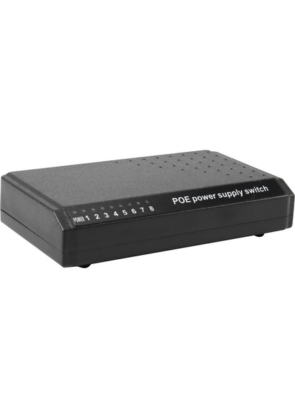 Port 6+2 Poe Anahtar Enjektör RJ45 Ethernet Üzerinden Güç Güç Adaptörü Olmadan Aile Ağı Sistemi Kameralar Için 10/100M (Yurt Dışından)