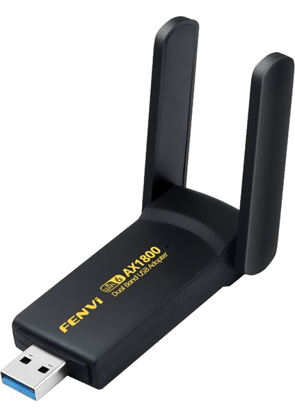 Fenvı AX1800 Kablosuz Ağ Kartı Wifi 6 USB Dongle 1800MBPS Çift Bant 2.4g/5g USB 3.0 Wıfı Adaptörü Dizüstü Masaüstü Için (Yurt Dışından)