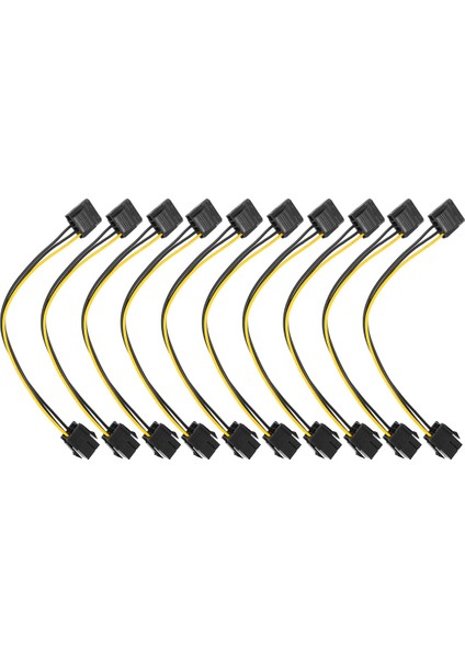 10 Adet Molex Pcı-E Güç Adaptörü Ide 4pin 4 Pin Dişi 6 Pin Dişi 6pin Grafik Ekran Kartı Dönüştürücü Kablosu (Yurt Dışından)