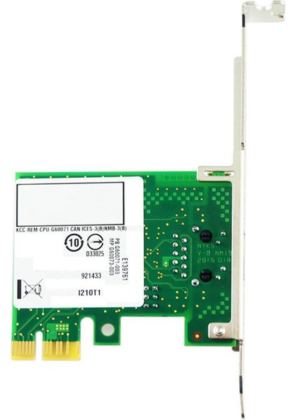 I210-T1 Pcı-Ex1 Gigabit Tek Port Sunucu Masaüstü Kablolu Ağ Kartı I210AT Çip Ağ Kartı (Yurt Dışından)