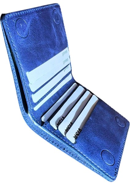 Deri Cüzdan Para Koyma Bölmeli Kartlık ve Mıknatıs Kapama - Unisex