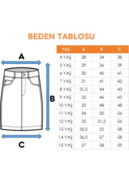 Kız Çocuk Sol Pileli Kot Etek 2955 modelleri