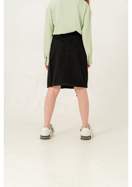 Kız Çocuk Sol Pileli Kot Etek 2955 fırsatları