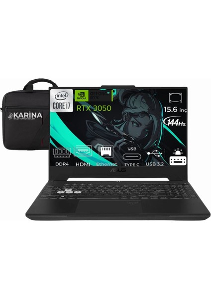 Tuf Gaming F15 Intel Core I7 12700H FX507ZC4-HN008W-20 40GB 4tb RTX3050 4gb W11HOME 15.6" Fhd Taşınabilir Bilgisayar