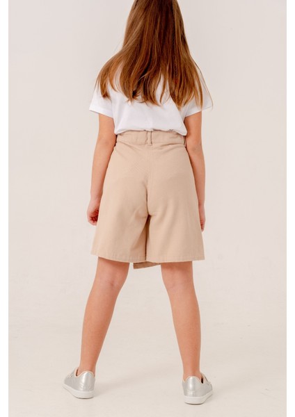 Kız Çocuk Renkli Keten Şort Etek 2876 modelleri