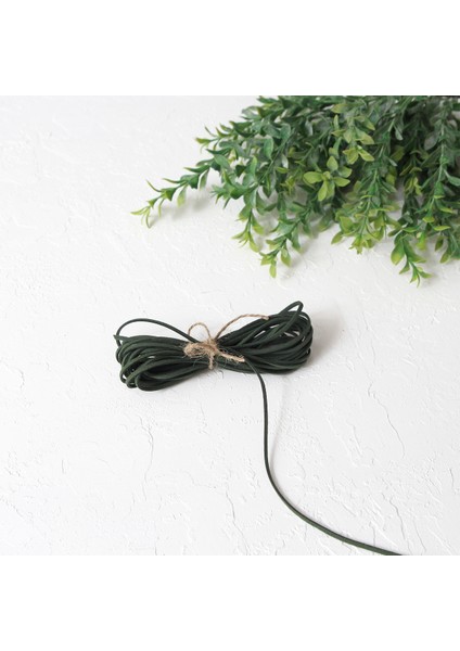 Yeşil Süet Ip, 3 mm 10 Metre