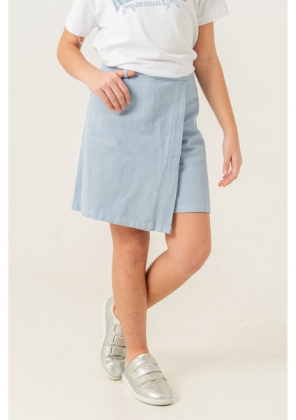 Kız Çocuk Renkli Keten Şort Etek 2876 fiyatları