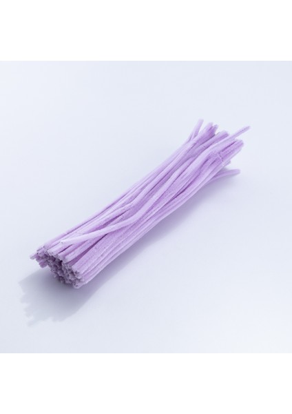 20LI Tel Tüylü Tel Şönil, 30 Cm, Lila