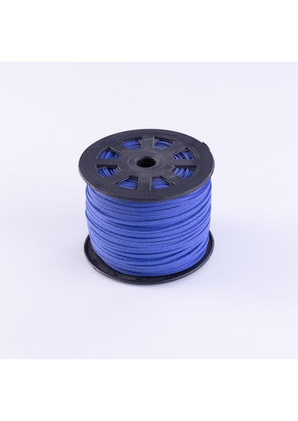 Mavi Süet ip, 3 mm 5 Metre