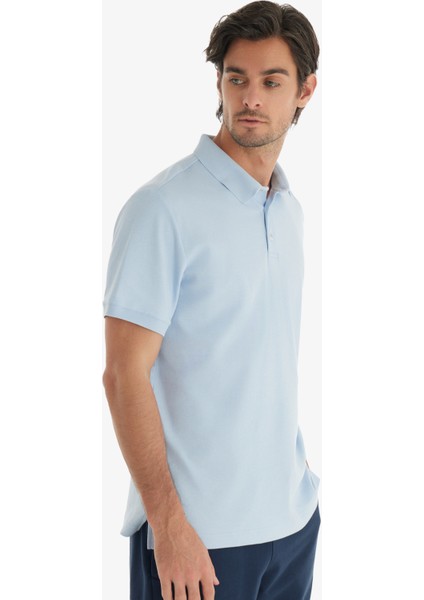 Erkek T-Shirt 40742 - Mavi