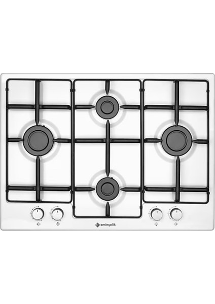 HON100W Beyaz Ankastre Fırın + Ec-Sü 7340 WE70 Ng Beyaz 70 cm Set Üstü Emaye Ocak