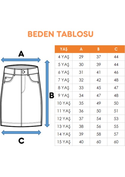 Kız Çocuk Paraşüt Etek 2950