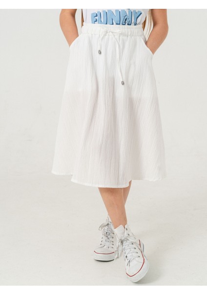 Kız Çocuk Kloş Keten Etek 2951 fiyatları