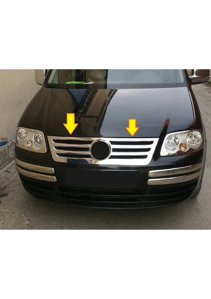 Vw Caddy Krom Ön Panjur 1 Prç. 2004 Üzeri P. Çelik Formlu