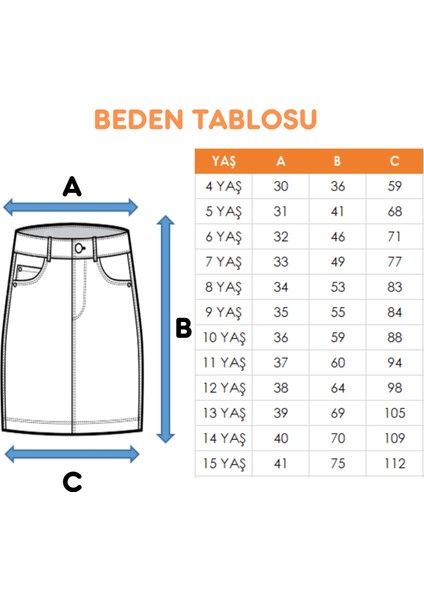 Kız Çocuk Kloş Keten Etek 2951