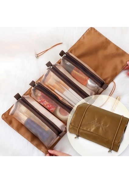 4'ü 1 Arada Kadın Portatif Su Geçirmez Kozmetik Çanta (Yurt Dışından)
