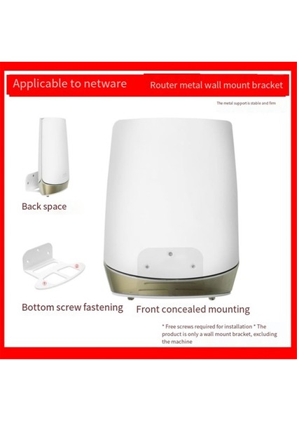 Netgear RBK752/RBK853/RBK753/RBK853 Yönlendirici Duvar Montaj Braketleri Yönlendirici Braketlerinin Değiştirilmesi (Yurt Dışından) indirimleri
