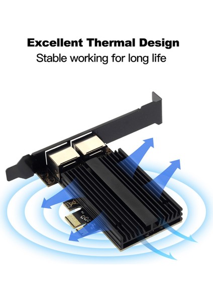 2500 Mbps RJ45 I226 Ağ Kartı 2.5g Gigabit Ethernet Tek Bağlantı Noktaları Masaüstü Için 100/1000/2500 Mbps Oyun Ağ Kartı (Yurt Dışından) modelleri