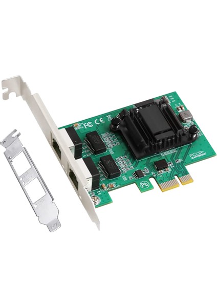 Windows Için 82571EB Lan Nıc Kartı ile 2 Bağlantı Noktalı Gigabit Pcıe Ağ Kartı 1000M Çift Bağlantı Noktalı Pcı Express Ethernet Adaptörü (Yurt Dışından)