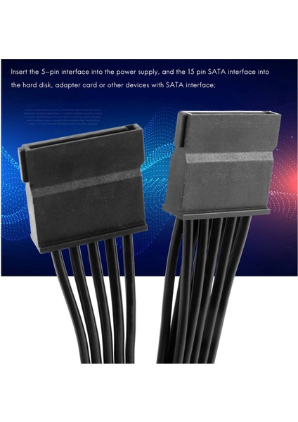 Pin 3 Sata Sabit Disk HDD Güç Kablosu Yalnızca Cooler Master V550 V650 V750 V850 V1000 V1000 Modüler Güç Kaynağı Için (Yurt Dışından)