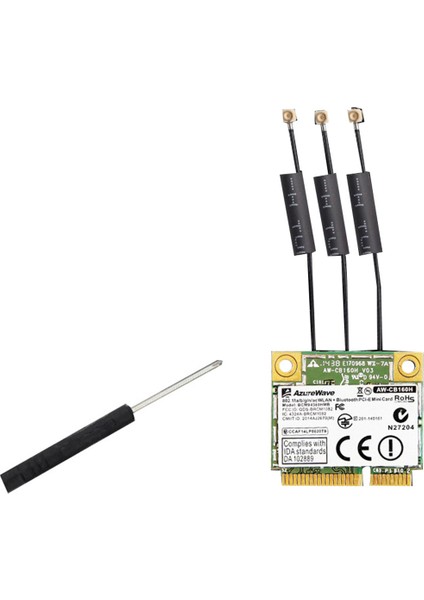 Broadcom Chip Nıc BCM94360HMB Dizüstü Gigabit AC1300M Bluetooth 4.0 Kablosuz Nıc Pcı-E Arayüzü Nıc,e (Yurt Dışından)