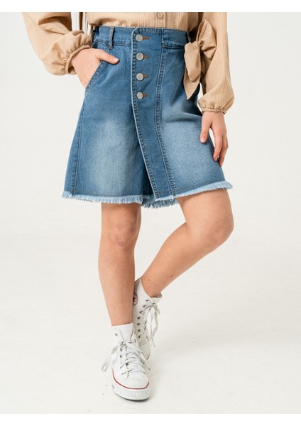 Kız Çocuk Kot Şort Etek 2856 fiyatları