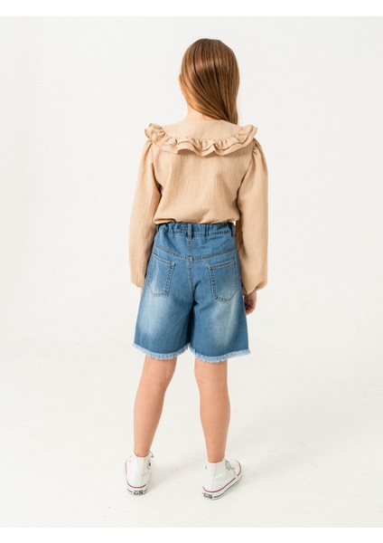 Kız Çocuk Kot Şort Etek 2856 modelleri