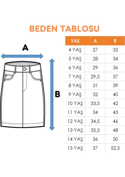 Kız Çocuk Kot Şort Etek 2856 fırsatları