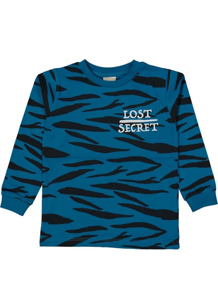 Lost Secret Baskılı Erkek Sweatshırt