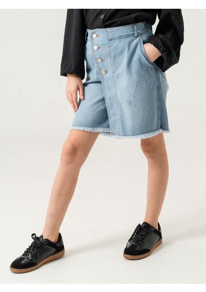 Kız Çocuk Kot Şort Etek 2856 fiyatları