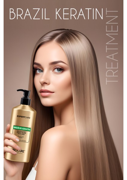 Saç Düzleştirici Keratin Bakım Seti / Brezilya Fönü + Keratin Saç Bakım Sütü fırsatları