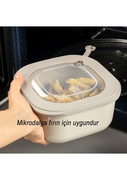 Elegant Storage Box Saklama Kabı Seti 3 Parça Vakumlu Kapak Mikrodalga ve Buzdolabına Uygun Renkli Kullanışlı