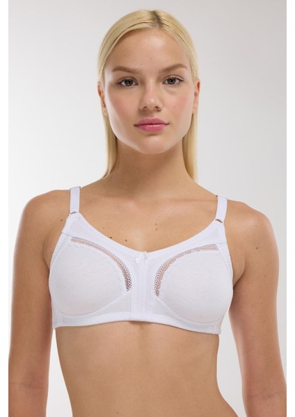 3662 Beyaz Toparlayıcı Penye Sütyen