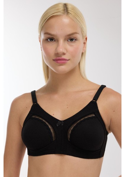 3662 Siyah Toparlayıcı Penye Sütyen