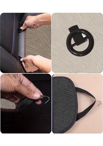 Vodina Serisi Tay Tüyü Cepli Oto Koltuk Minder Seti Koltuk Koruma Kılıfı Ön Arka Set Gri indirimleri