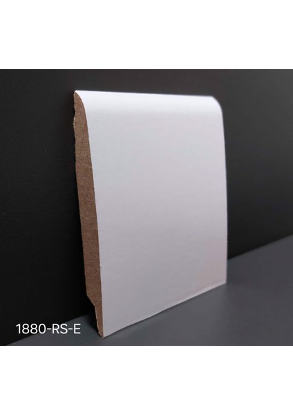 8 cm Lake Beyaz Pvc Kaplamalı Parke Süpürgelik