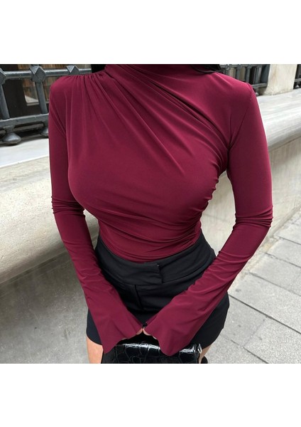 Kadın Ispanyol Kol Büzgülü Bluz fırsatları