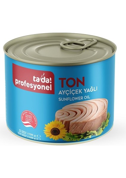 Profesyonel Ayçiçek Yağlı Klasik Ton Balığı 1705 gr