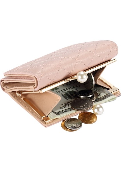 Cüzdan Kadın Kısa Değişim Moda Çoklu Kart Yuvası Kart Tutucu (Yurt Dışından) fırsatları
