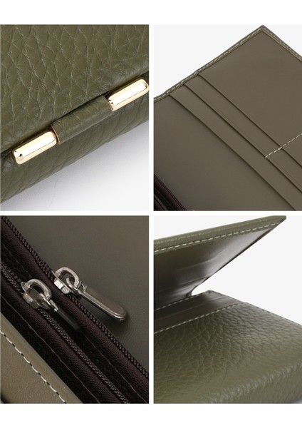 Flip Kadın Yumuşak Çanta Uzun Cüzdan Kart Tutucu Çoklu Kart Yuvası (Yurt Dışından) indirimleri