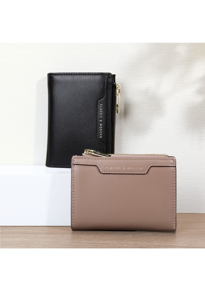 Bayanlar Kısa Cüzdan Çoklu Kart Yuvası Çok Yönlü Para Cüzdan Kart Tutucu (Yurt Dışından) fiyatları