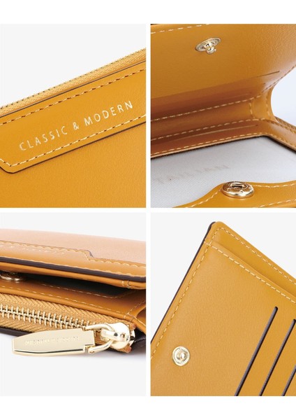 Bayanlar Kısa Cüzdan Çoklu Kart Yuvası Çok Yönlü Para Cüzdan Kart Tutucu (Yurt Dışından) fırsatları