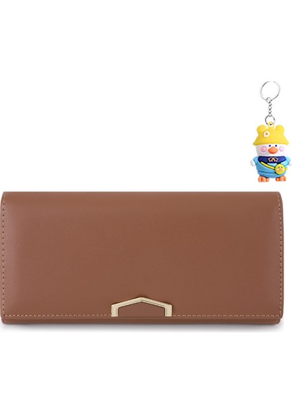 Cüzdan Kadın Moda Basit Uzun Çoklu Kart Yuvası El Çanta Kart Tutucu (Yurt Dışından)